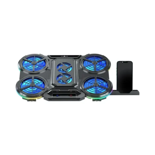 Refroidisseur PC Portable WHITE SHARK ICE STORM GCP-6 6 Ventilateurs 17,3" - Noir